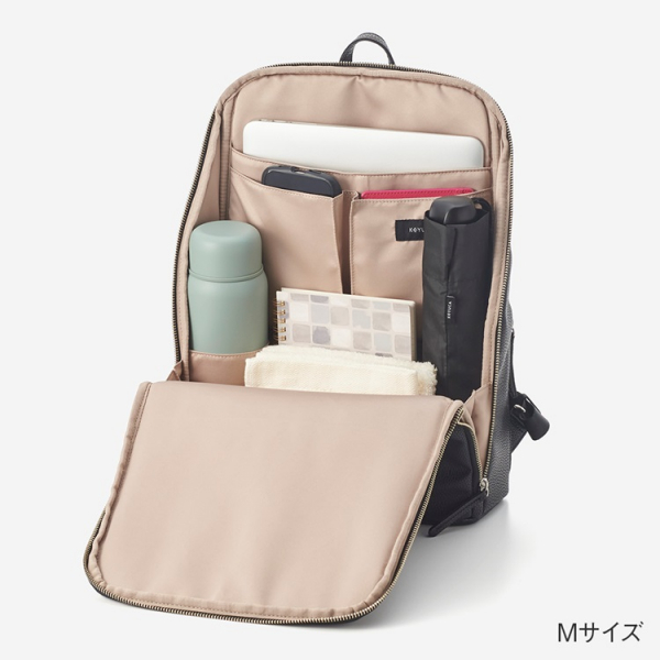 ガバッと開いて中身が見えやすい！合皮フルオープンリュック｜KEYUCA｜ショップニュース｜アトレ川越 - atre kawagoe -